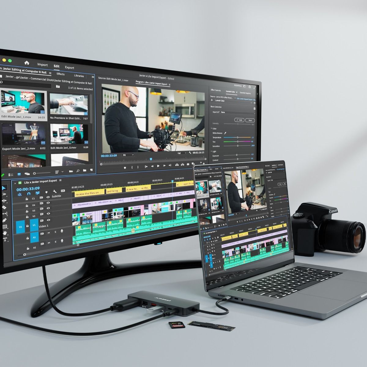 mbeat Elite 9-in-1 USB-C Multiport Hub with Built-in M.2 NVMe SSD Enclosure - Image 3