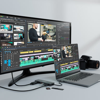 mbeat Elite 9-in-1 USB-C Multiport Hub with Built-in M.2 NVMe SSD Enclosure - Image 3