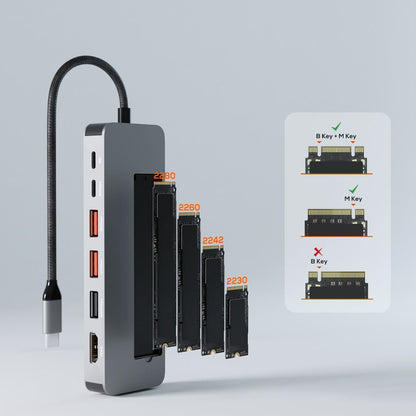 mbeat Elite 9-in-1 USB-C Multiport Hub with Built-in M.2 NVMe SSD Enclosure - Image 6