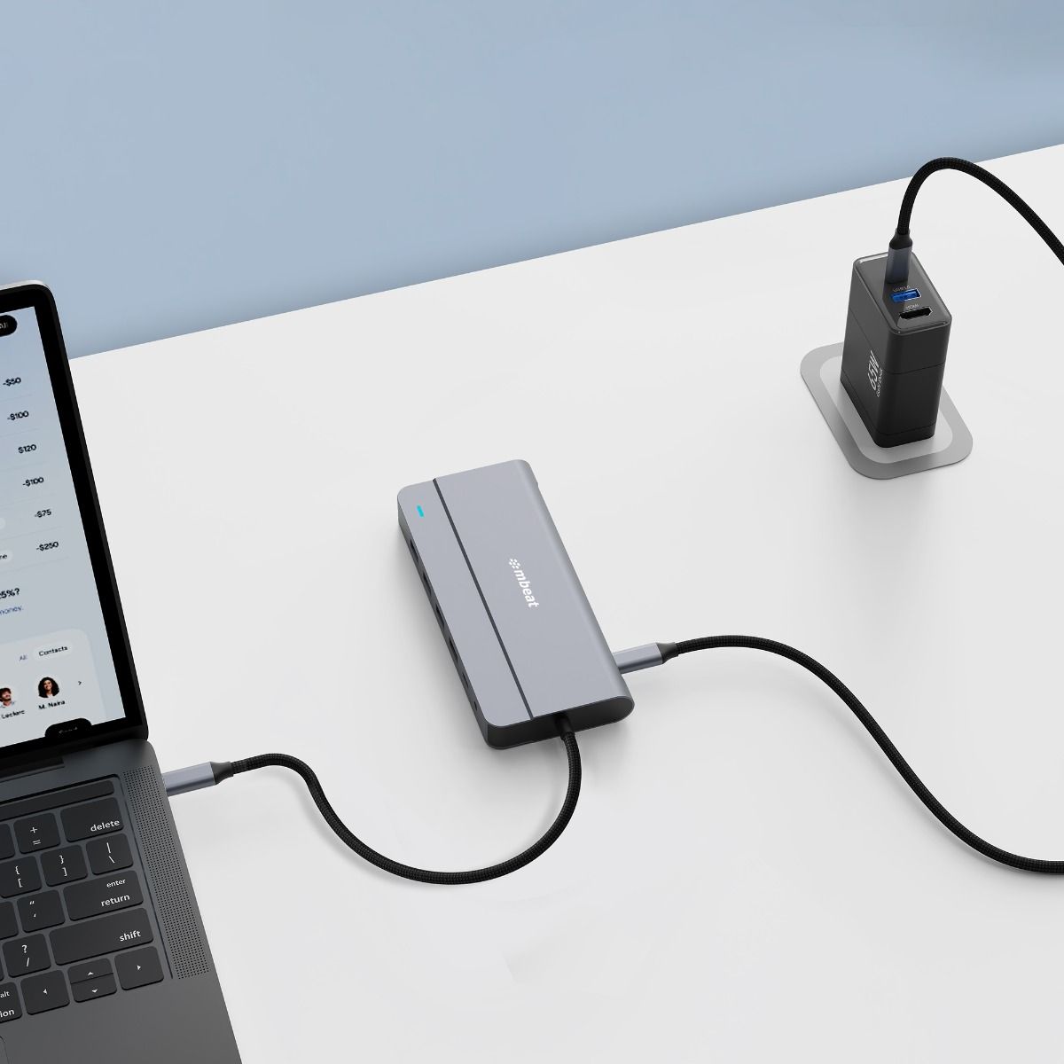 mbeat Elite X14 Triple 4K Display Multi-Port USB-C Hub - Image 4