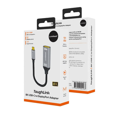 mbeat Tough Link 8K USB-C to DP Adapter - Space Grey - Image 7