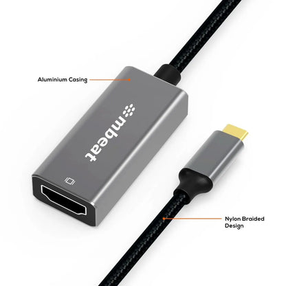 mbeat Elite USB-C to HDMI Adapter - Space Grey - Image 5