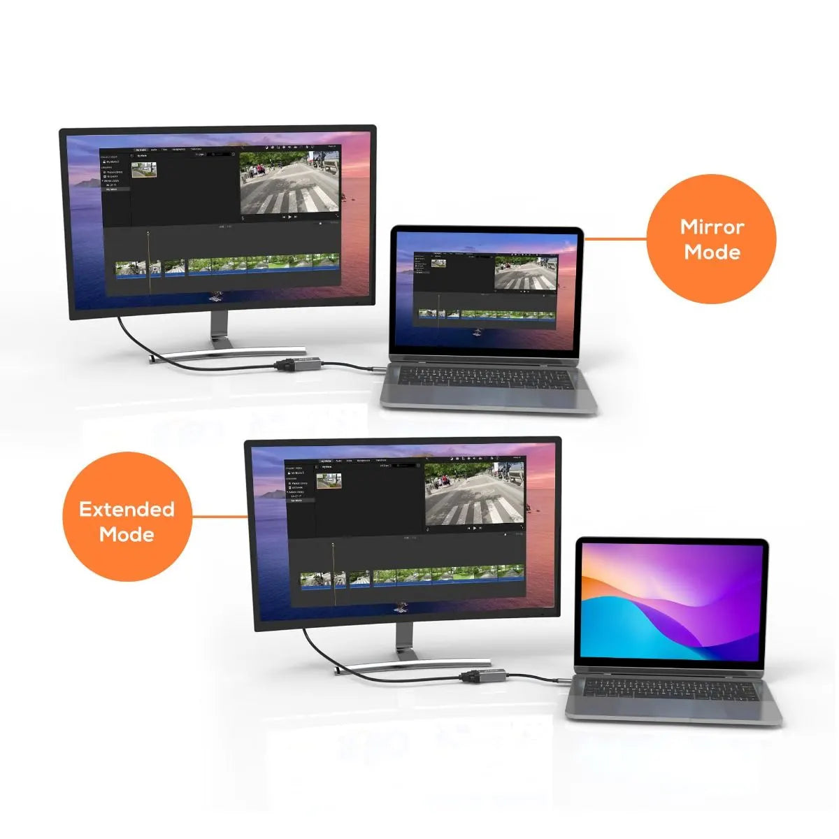 mbeat Elite USB-C to VGA Adapter- Space Grey - Image 4