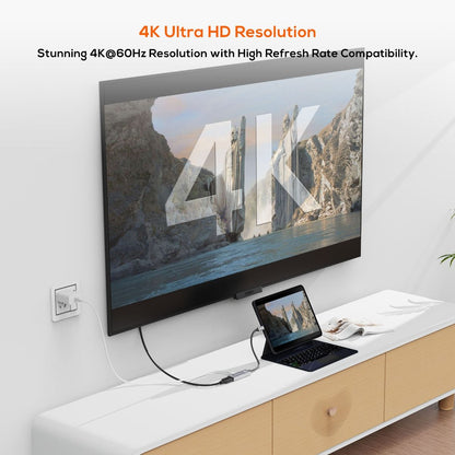 mbeat Tough Link USB-C to DP Adapter with 100W PD - Space Grey - Image 4