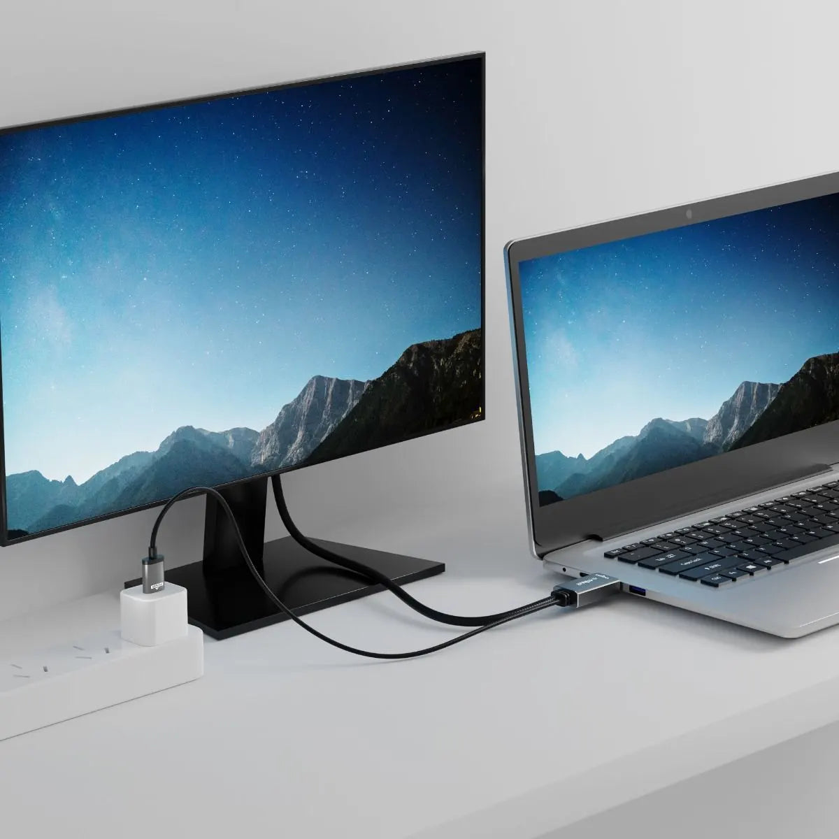 mbeat Tough Link 1.8m HDMI to DisplayPort Cable with USB Power - Image 2