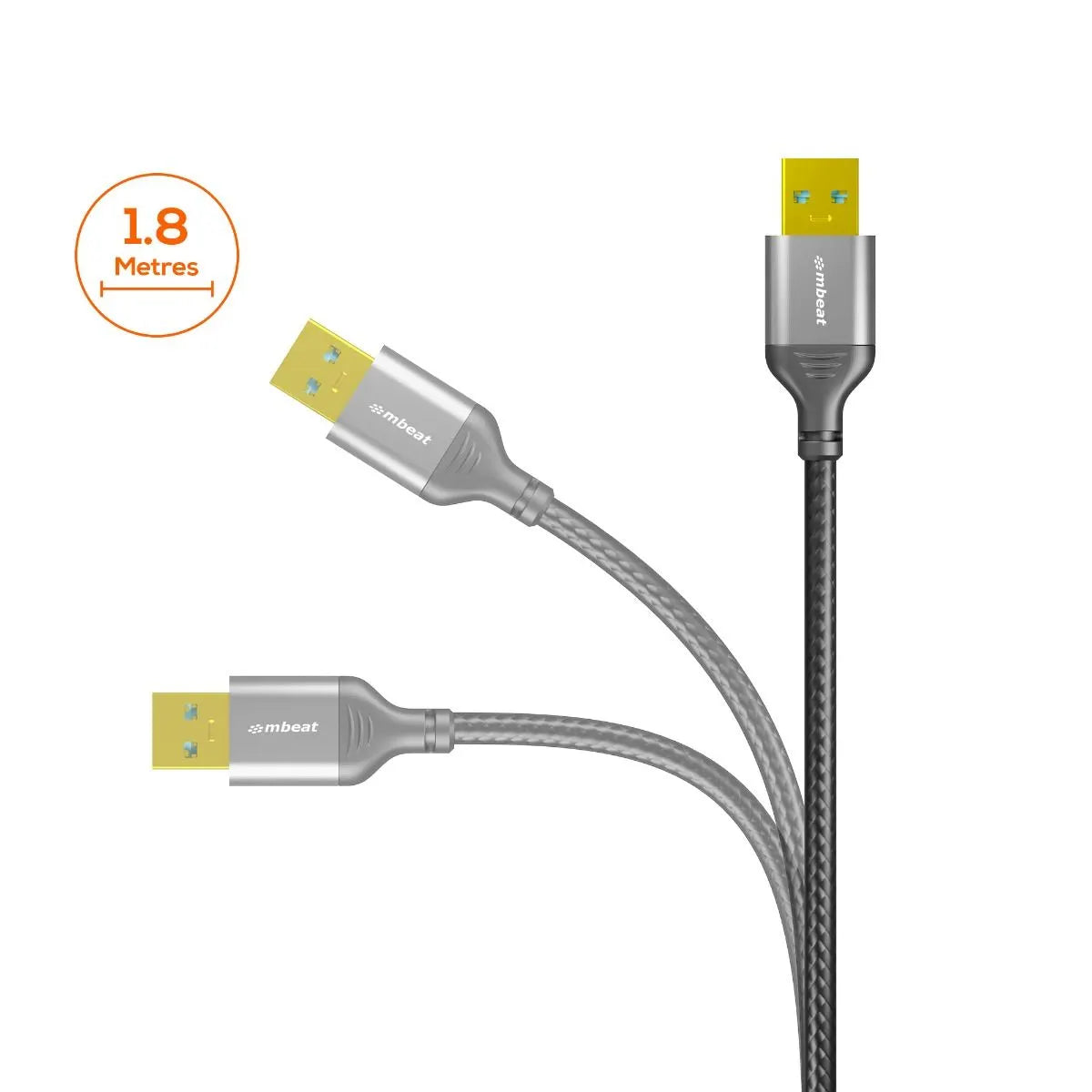 mbeat Tough Link 1.8m USB 3.0 to USB 3.0 Extension Cable   - Image 4
