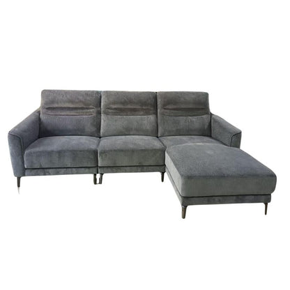 Arizona Charcoal Grey L-Shaped Chaise Sofa - Image 2