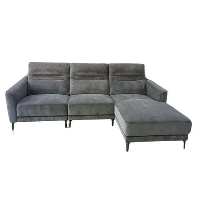Arizona Charcoal Grey L-Shaped Chaise Sofa - Image 2