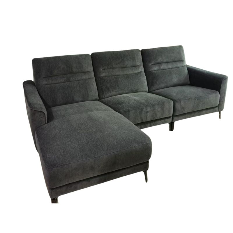 Arizona Charcoal Grey L-Shaped Chaise Sofa - Image 3