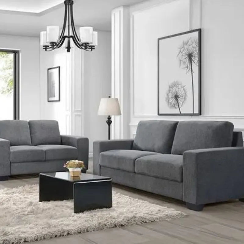 Brooks 3 Seater Fabric Sofa Elephant Grey - Image 2