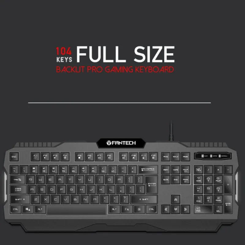 HUNTER PRO K511 Backlit Pro Gaming Keyboard - Image 2