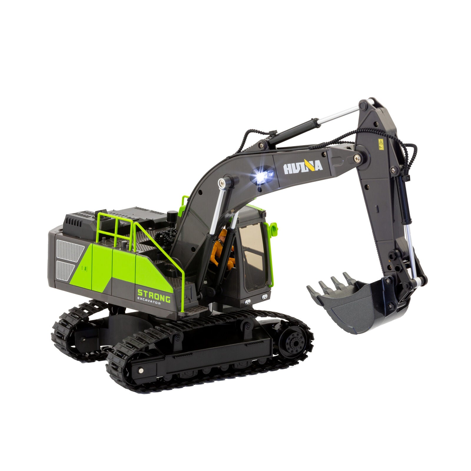 1:18 Scale 13-Channel Alloy Remote Control Excavator Construction Vehicle with Lights, Sound and Steam - Image 2