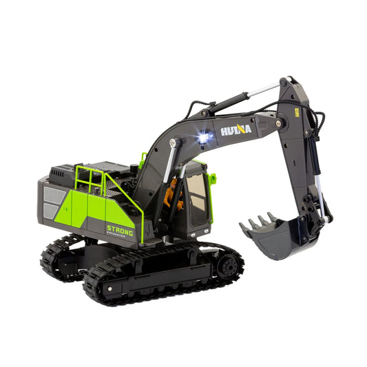 1:18 Scale 13-Channel Alloy Remote Control Excavator Construction Vehicle with Lights, Sound and Steam - Image 2