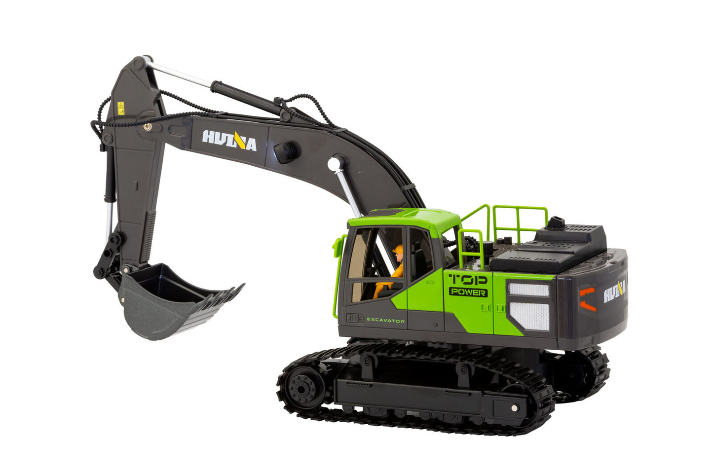1:18 Scale 13-Channel Alloy Remote Control Excavator Construction Vehicle with Lights, Sound and Steam - Image 3