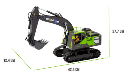 1:18 Scale 13-Channel Alloy Remote Control Excavator Construction Vehicle with Lights, Sound and Steam - Image 8