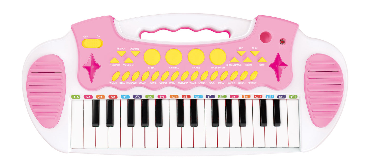 Children's Electronic Keyboard with Stand (Pink) Musical Instrument Toy - Image 6
