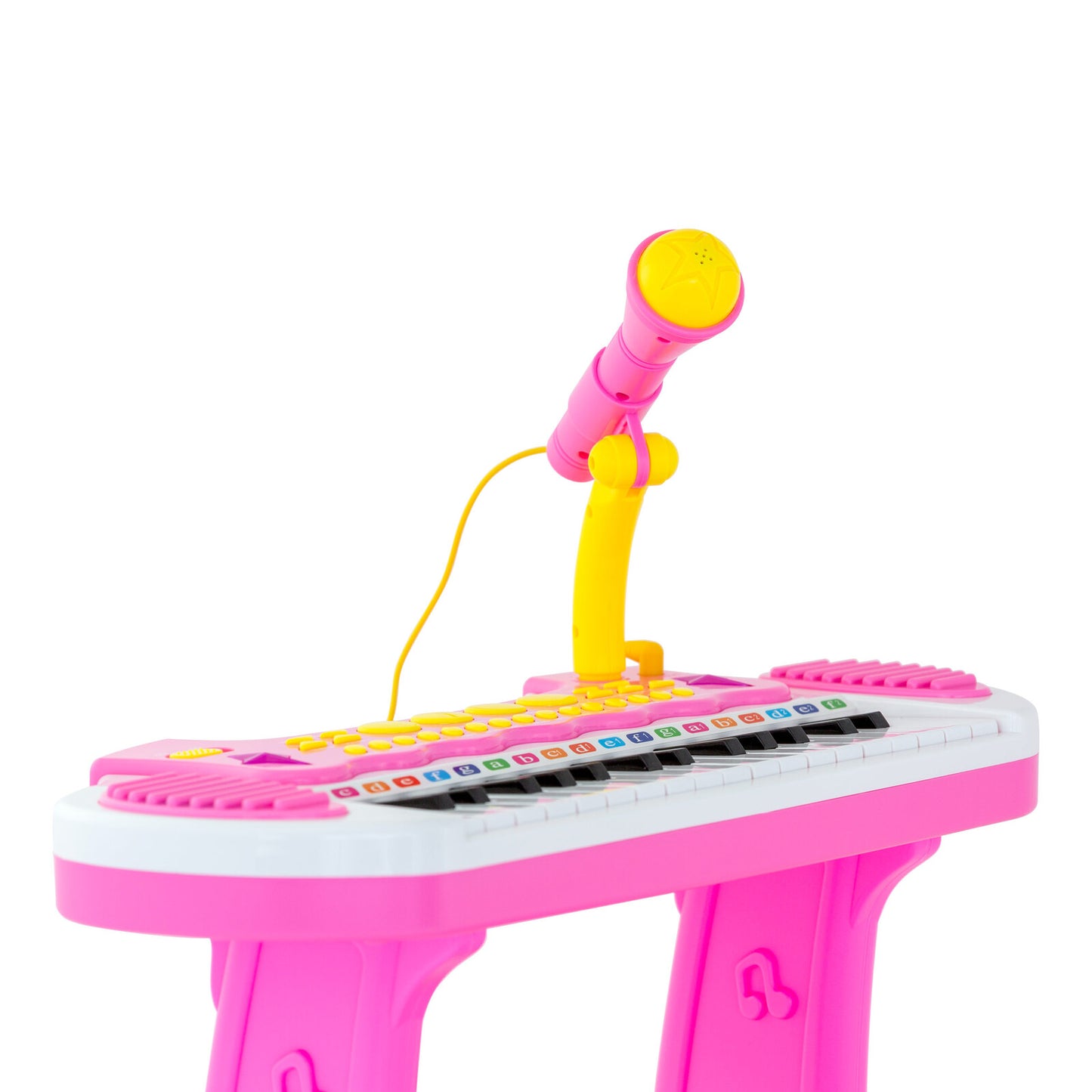 Children's Electronic Keyboard with Stand (Pink) Musical Instrument Toy - Image 7