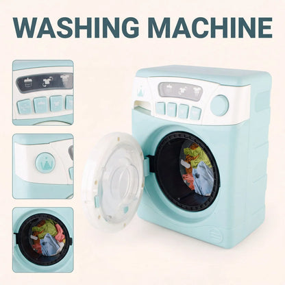 4 Piece Home Appliance Toy Mixer, Washing Machine, Oven & Dishwasher, With Lights & Sound - Image 4