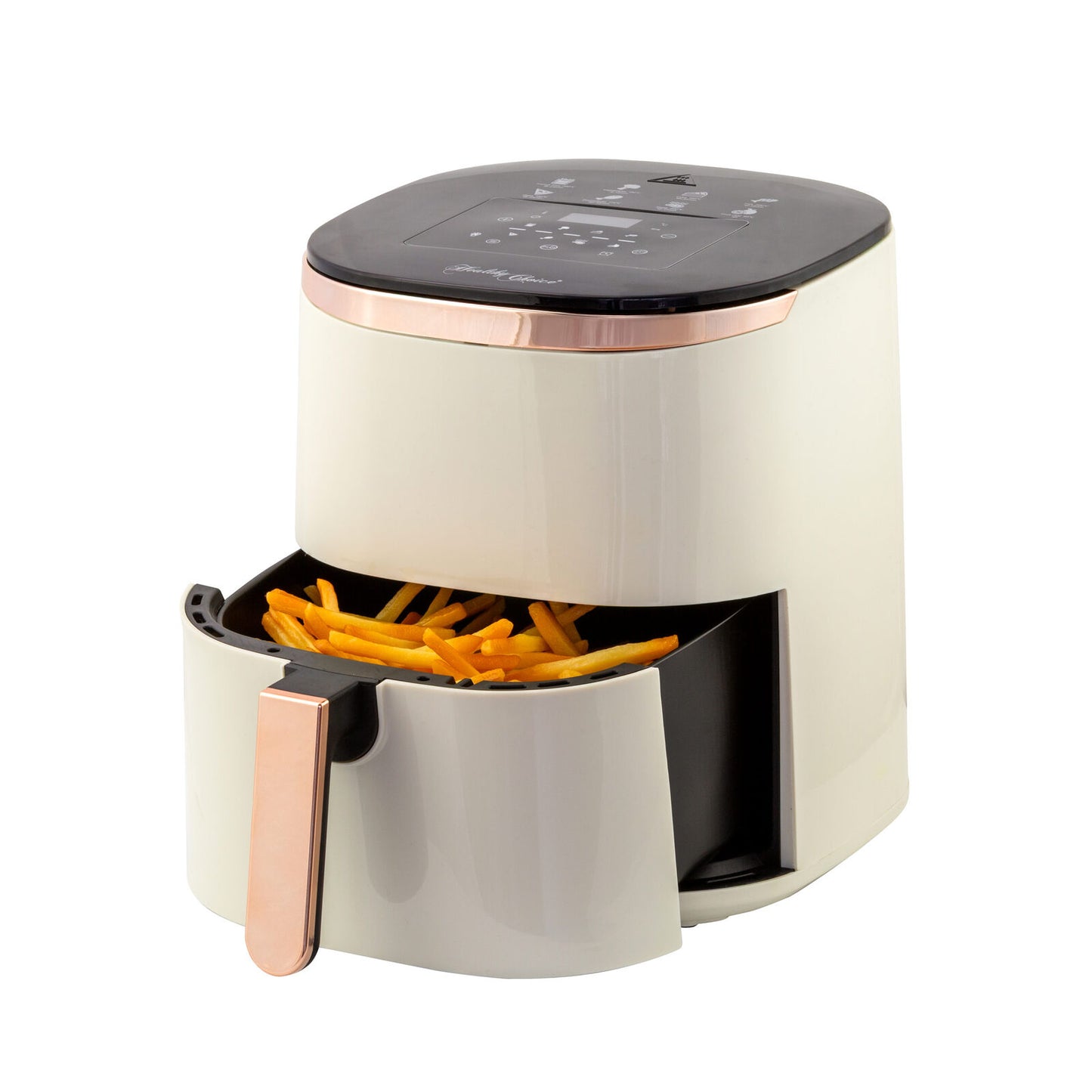 7L Digital Air Fryer with 8 pre-set Touch-control Cooking Programs - Cream - Image 3