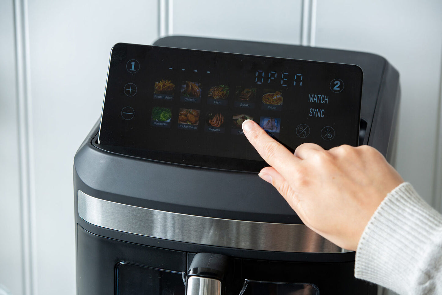 13L Dual Zone 2300W Double Stack Air Fryer with Foldable Top Display - Image 5