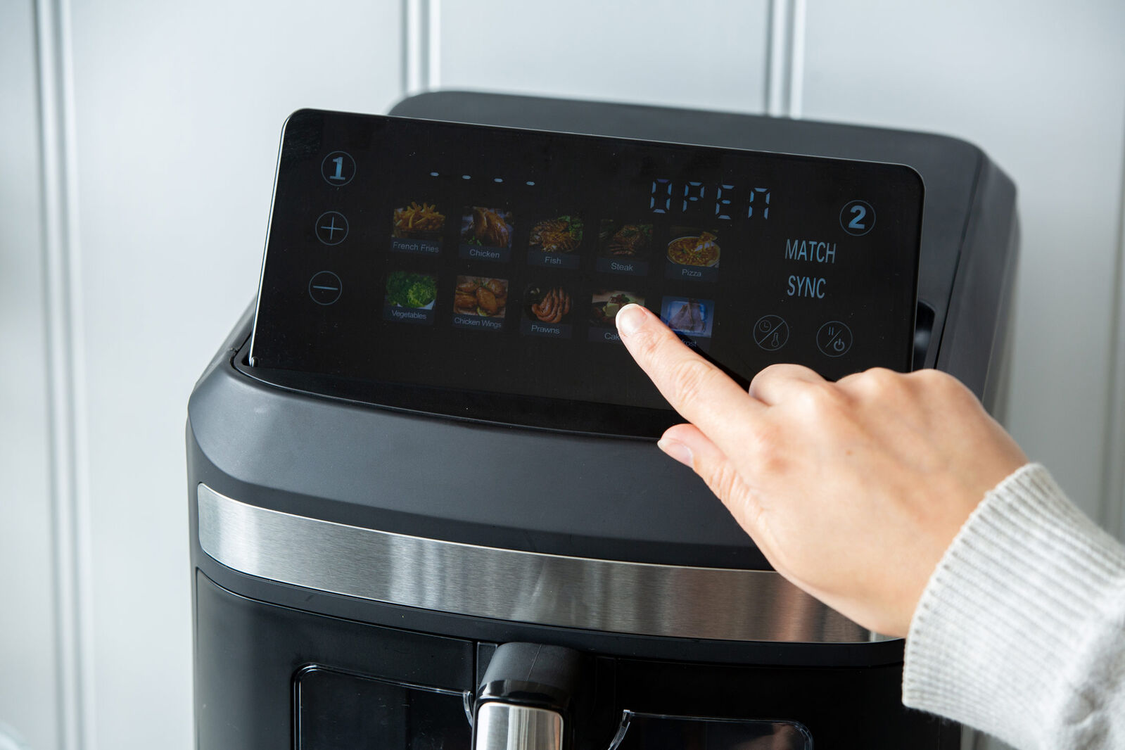 13L Dual Zone 2300W Double Stack Air Fryer with Foldable Top Display - Image 5