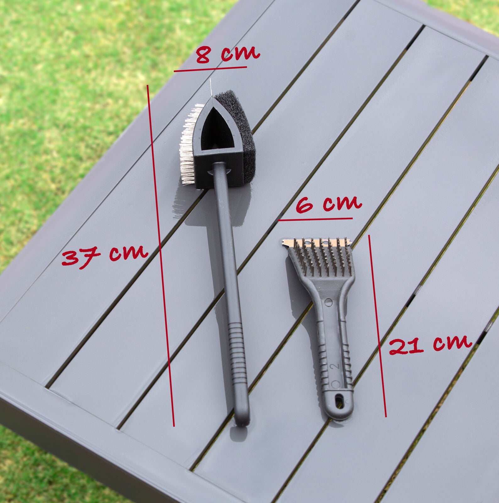 Stainless Steel BBQ Brush and Scraper Blade - Image 3