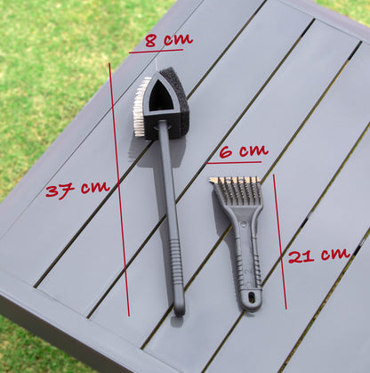 Stainless Steel BBQ Brush and Scraper Blade - Image 3