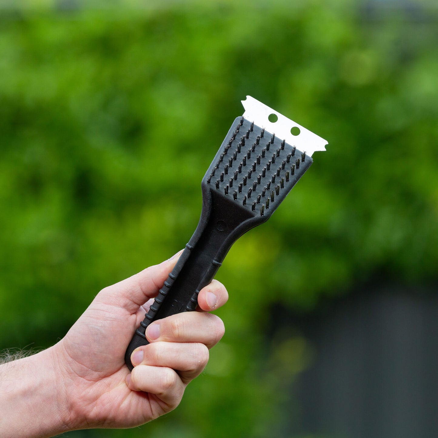Stainless Steel BBQ Brush and Scraper Blade - Image 6