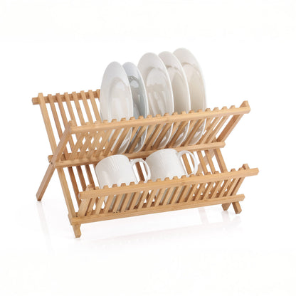 2 Tier Bamboo Dish Rack