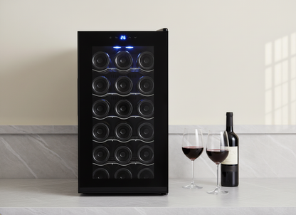 18 Bottle Thermoelectric Wine Fridge, 130W, UV Protected Glass Door, Soft LED Illumination - Image 4