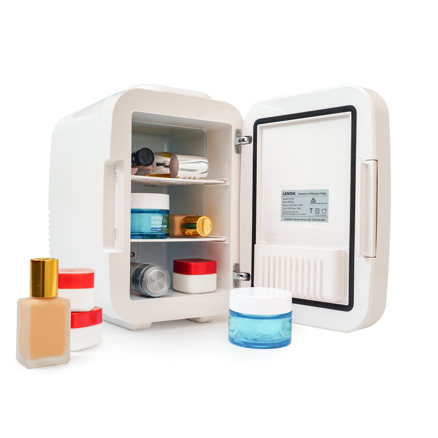 4L Cosmetics, Beauty & Skincare Fridge - White - Image 6