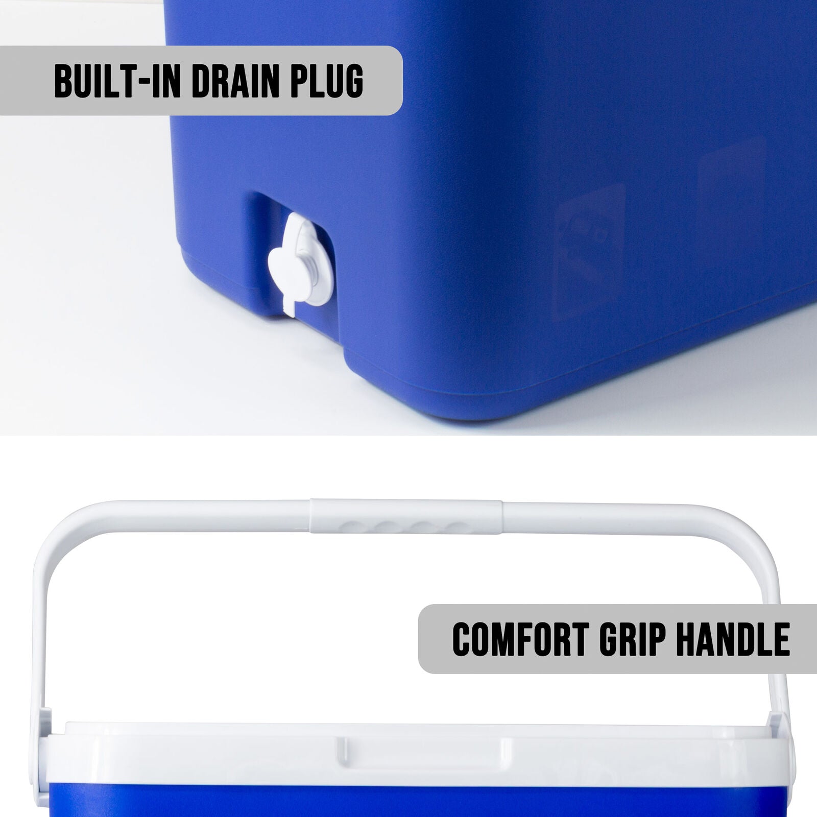 33L Portable Cooler Box Ice Chest for Picnic, Camping, Fishing, Caravan - Image 5