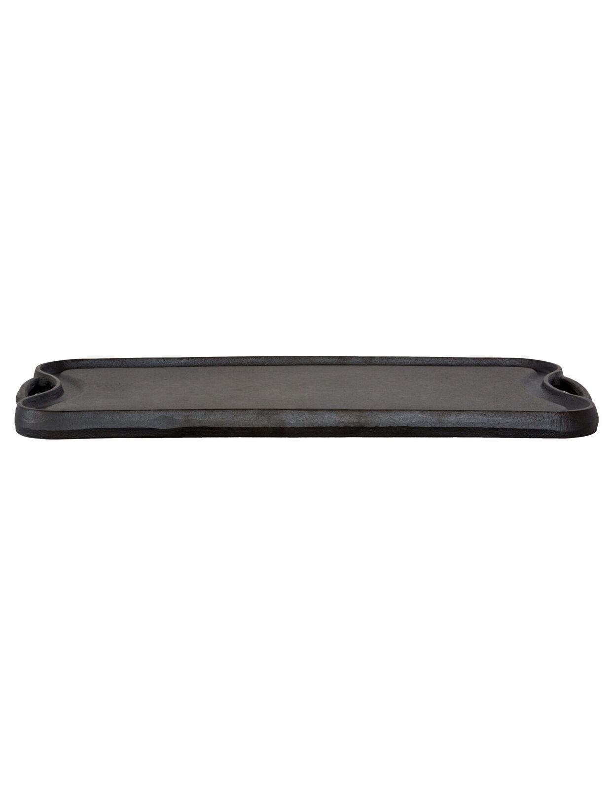 Oil-seasoned Ready to use 50.7x25.8cm Reversible Cast Iron Grill - Black - Image 7