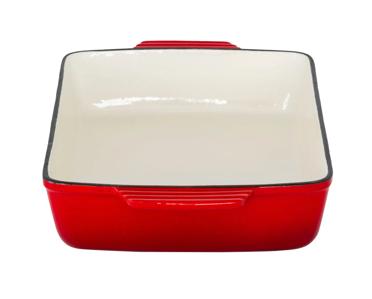 Enamelled Cast Iron 38.5x23cm Rectangular Roaster (3.4L) - Red - Image 3