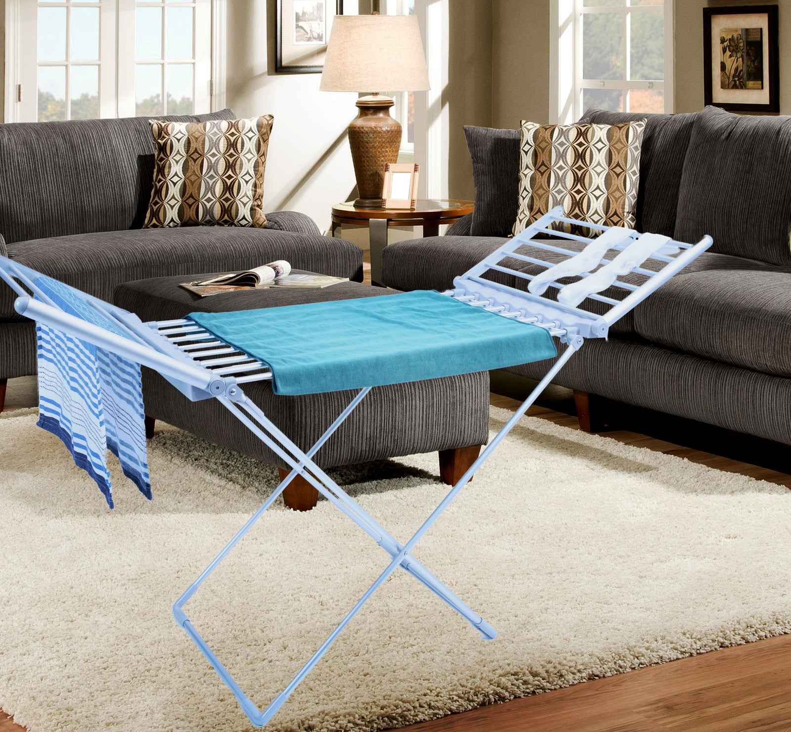 Electric Freestanding Heated Towel and Clothes Rack Dryer - Image 6