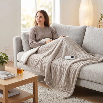 Heated Throw Blanket, Soft Double-Sided Fleece with Adjustable Heat Settings - Image 8