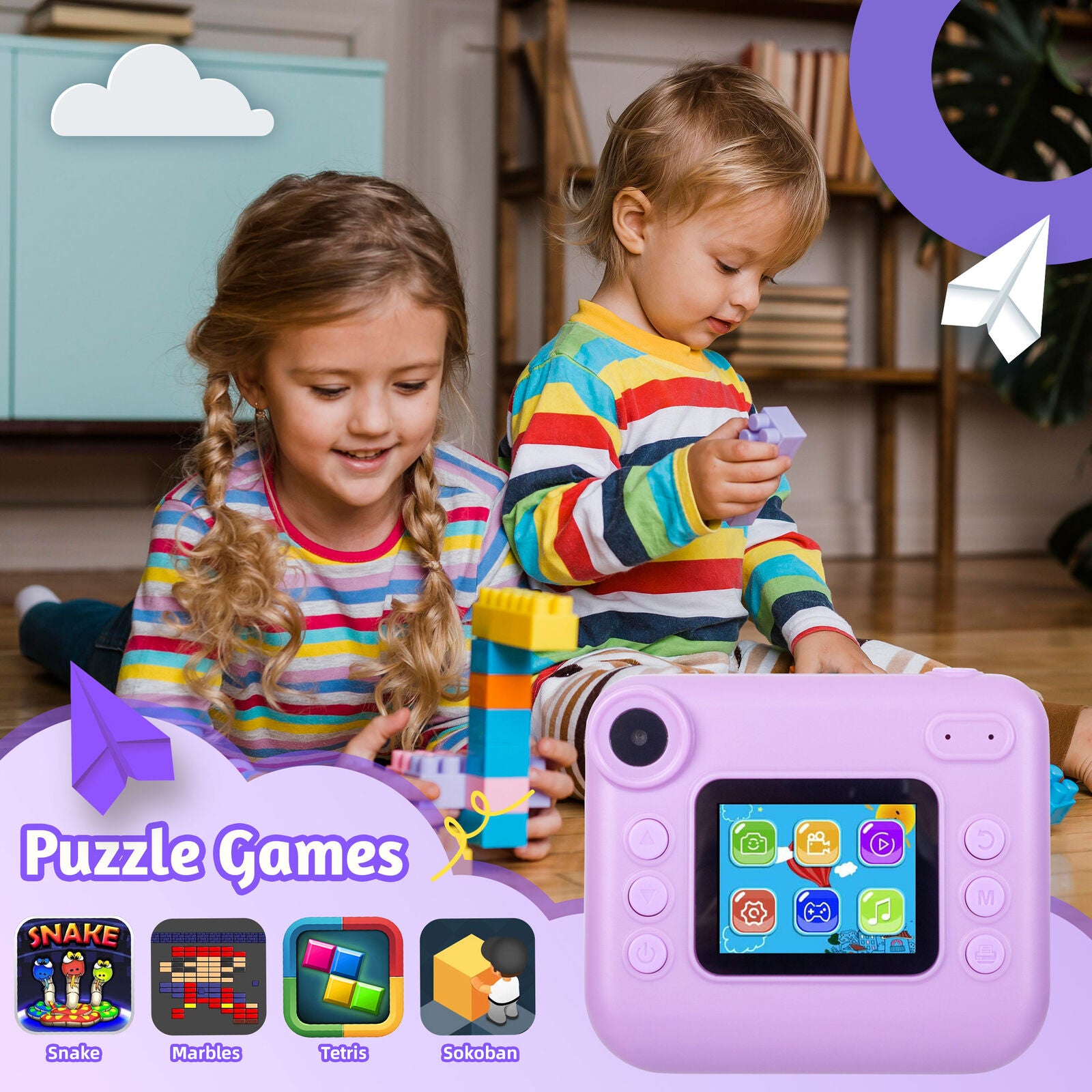 Kids 48MP Instant Print Camera with Dual Lens and 1080P HD Video - Image 6