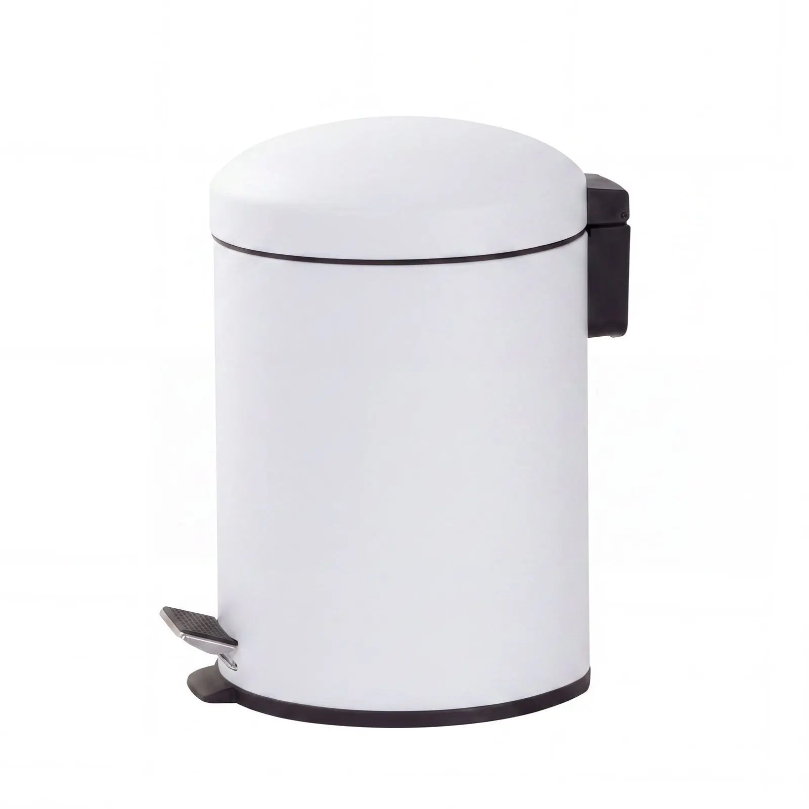 6L Compact Pedal Bin with Stainless Steel and Plastic Construction