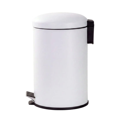 12L Pedal Bin with Stainless Steel and Plastic Construction
