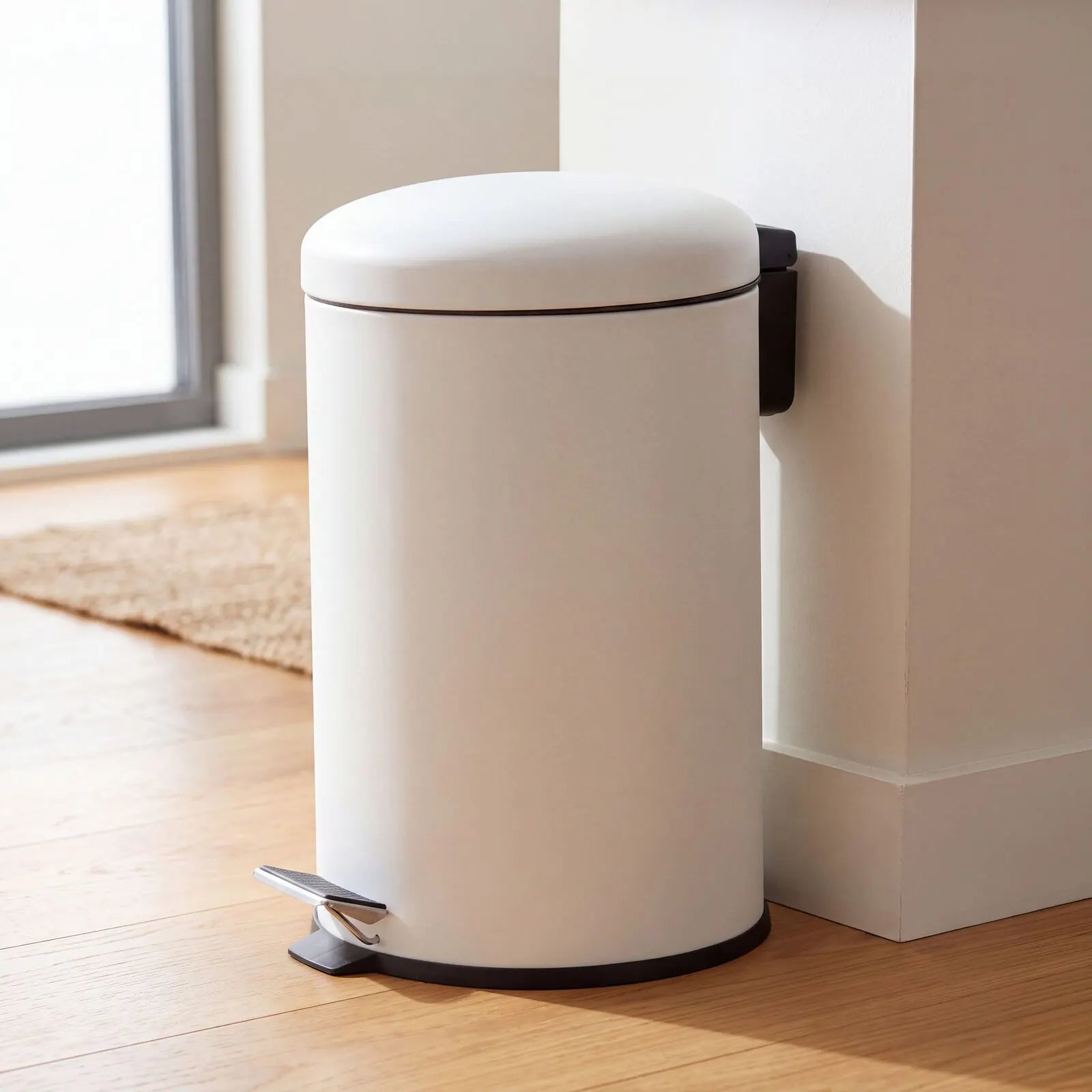 12L Pedal Bin with Stainless Steel and Plastic Construction - Image 5