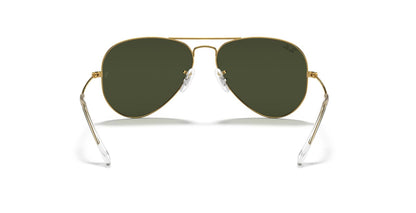 Aviator Classic Sunglasses in Gold and Green - Image 2