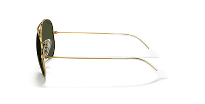 Aviator Classic Sunglasses in Gold and Green - Image 3
