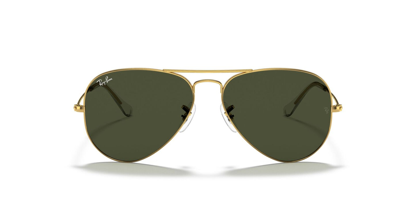 Aviator Classic Sunglasses in Gold and Green - Image 4