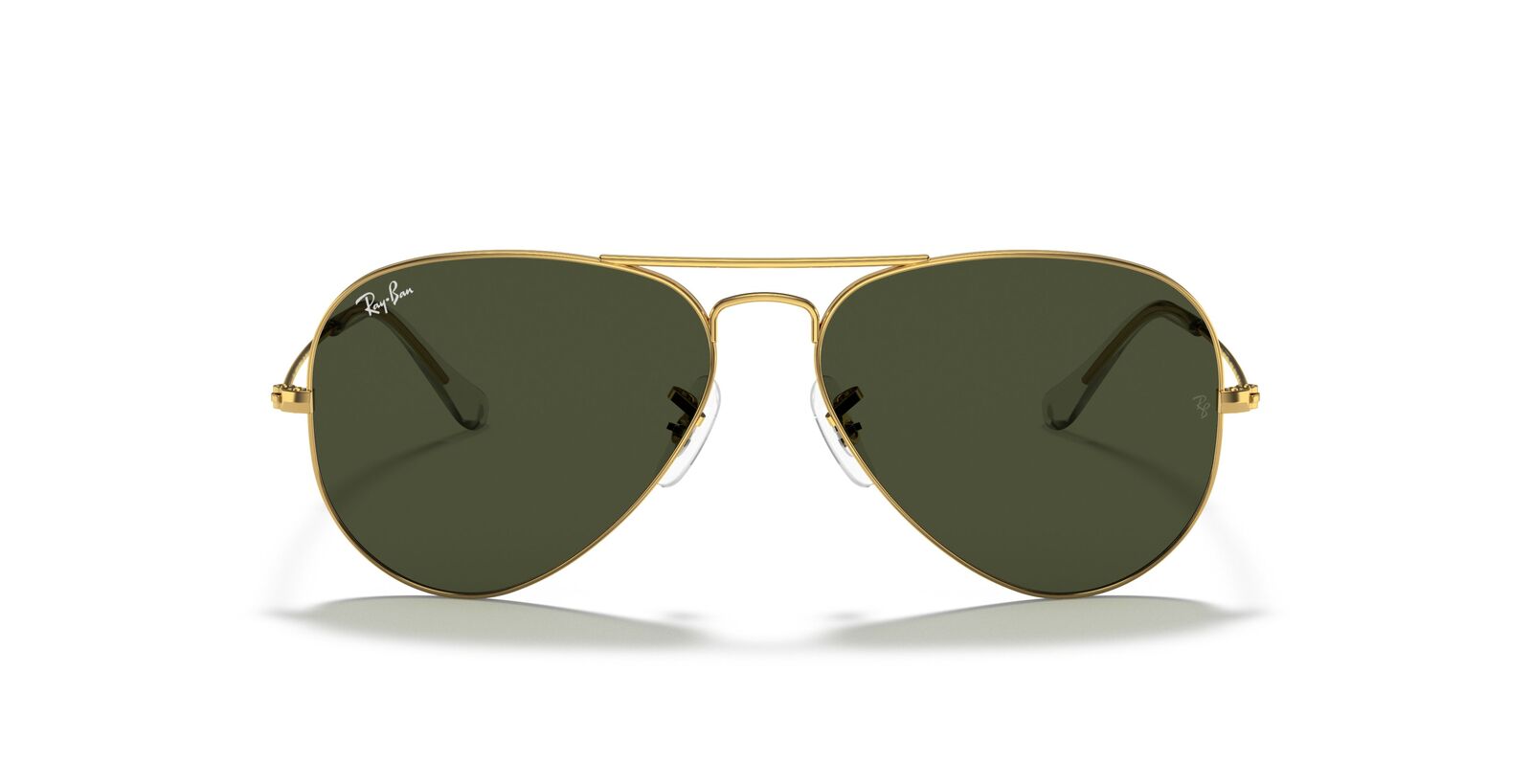 Aviator Classic Sunglasses in Gold and Green - Image 4