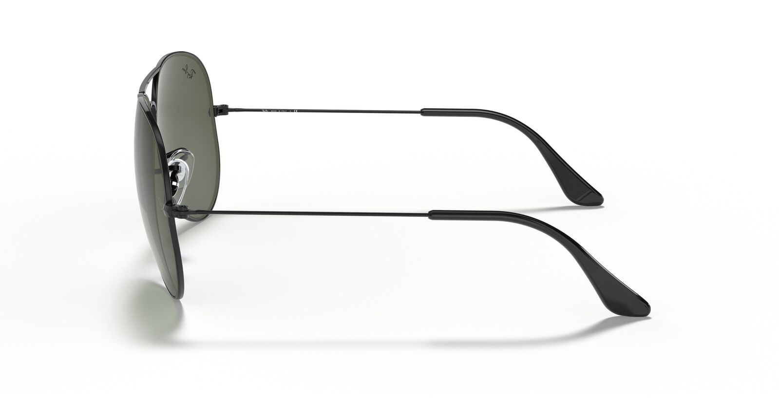 Aviator Large Metal II Sunglasses in Black and Green - Image 4