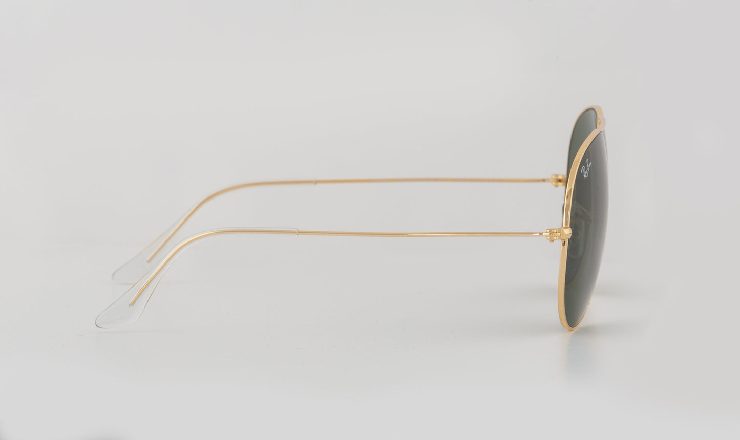 Aviator Large Metal II Sunglasses in Gold and Green - Image 2