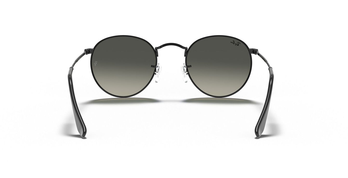Round Flat Grey Gradient Lenses Sunglasses - Image 2