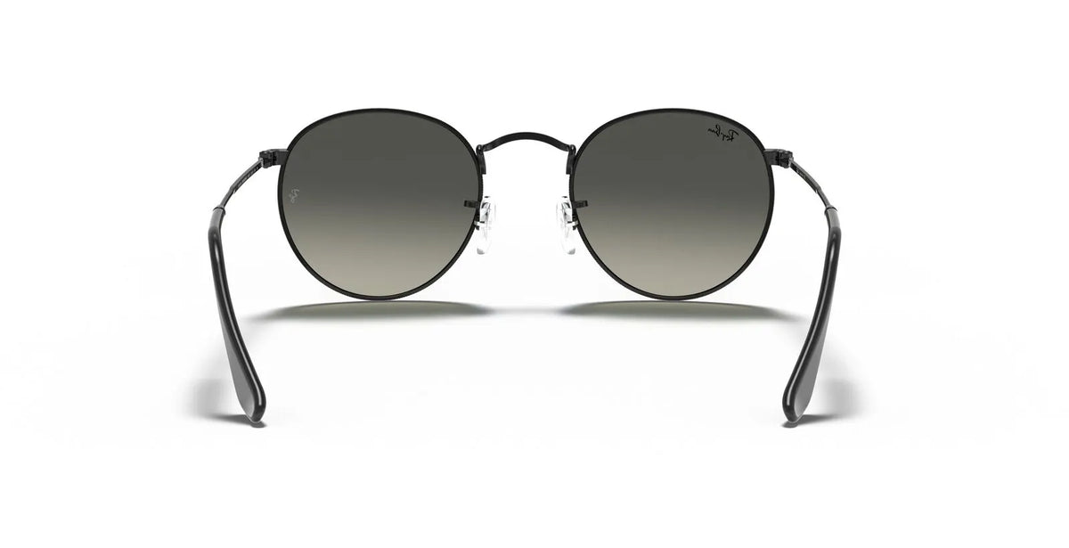 Round Flat Grey Gradient Lenses Sunglasses - Image 2