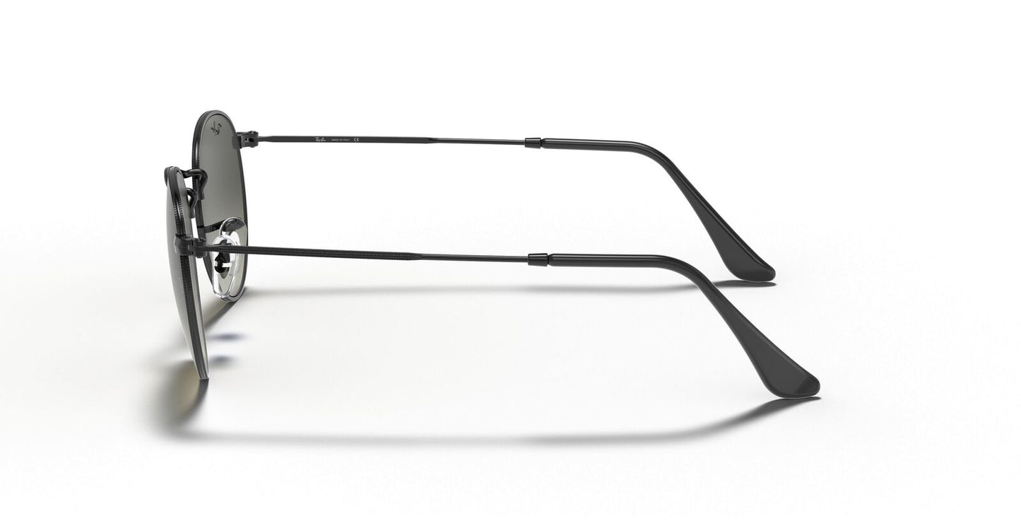 Round Flat Grey Gradient Lenses Sunglasses - Image 4
