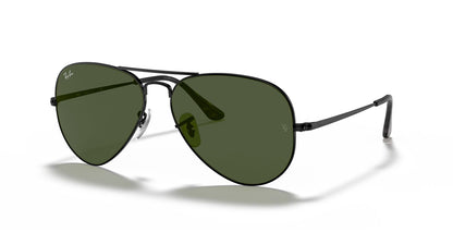 Aviator Metal II in Black and Green Sunglasses - Image 2